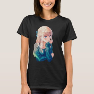Camiseta Menina de anime adorável