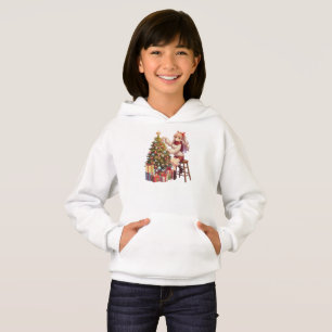 Camiseta Menina de Anime Bonita aparando a árvore