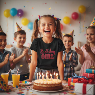 Camiseta Menina de aniversário