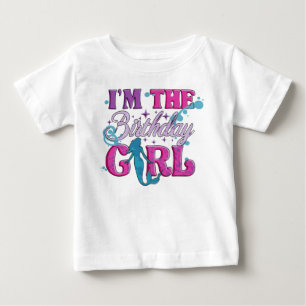 Camiseta Menina de Aniversário com Letra Moderna