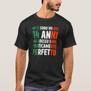 Camiseta Menina de aniversário macho engraçada com presente