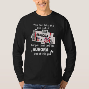 Camiseta Menina de Aurora Cartão de Embarque Bilhete de Voo