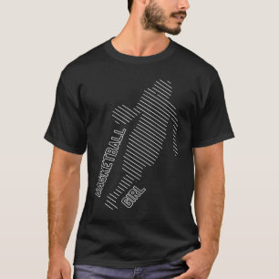 Camiseta Menina de Basquete Assinando Meninas de Boleteiro