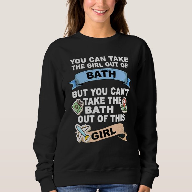 Camiseta Menina de Bath Realocação de Bath (Frente)
