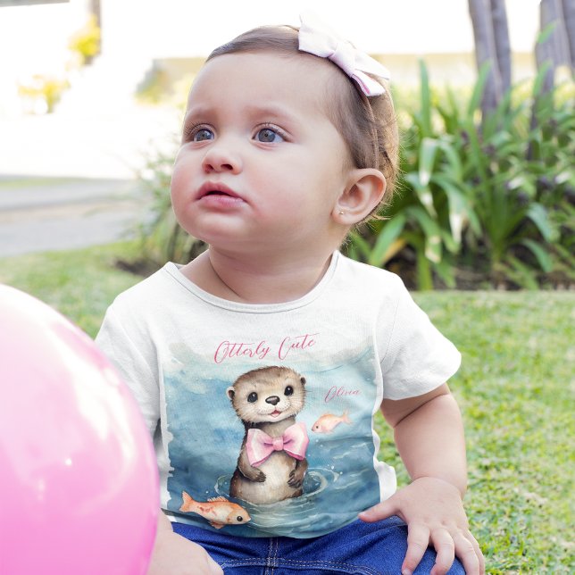 Camiseta Menina de Bebê Bonita (Criador carregado)