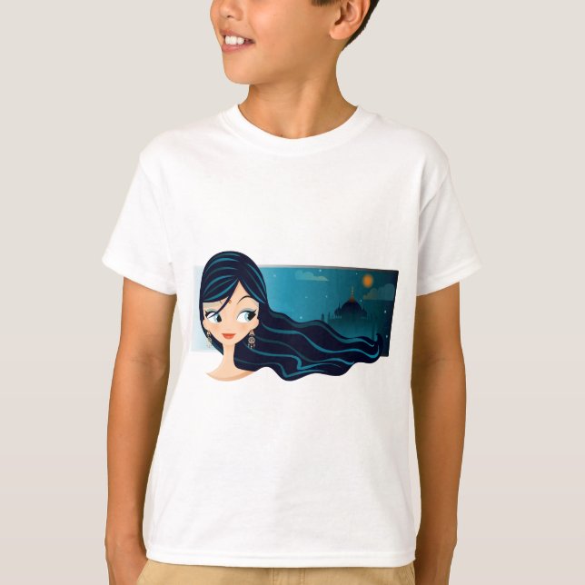 Camiseta Menina de Bollywood (Frente)