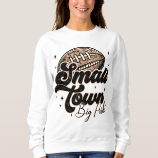 Camiseta Menina de cidade pequena, orgulho de futebol