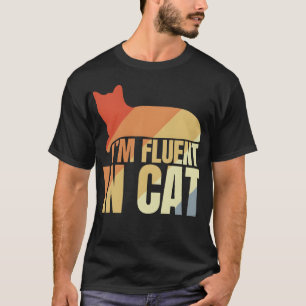 Camiseta Menina de Citação de Gato Engraçado