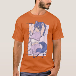 Camiseta Menina de comida de anime japonesa, fofa para mulh