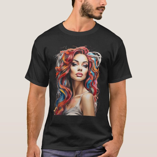 Camiseta Menina de cores (Frente)