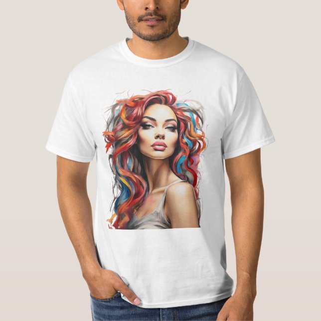 Camiseta Menina de cores (Frente)