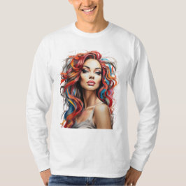 Camiseta Menina de cores