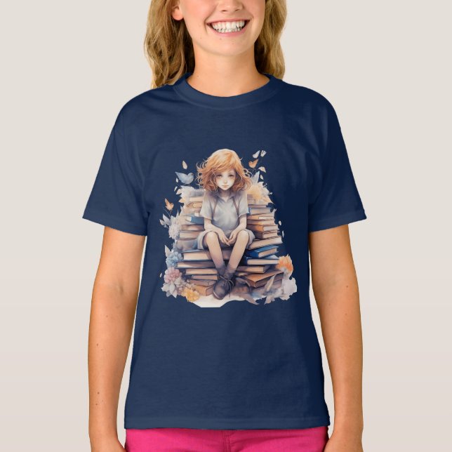 Camiseta Menina de culinária de volta à escola (Frente)
