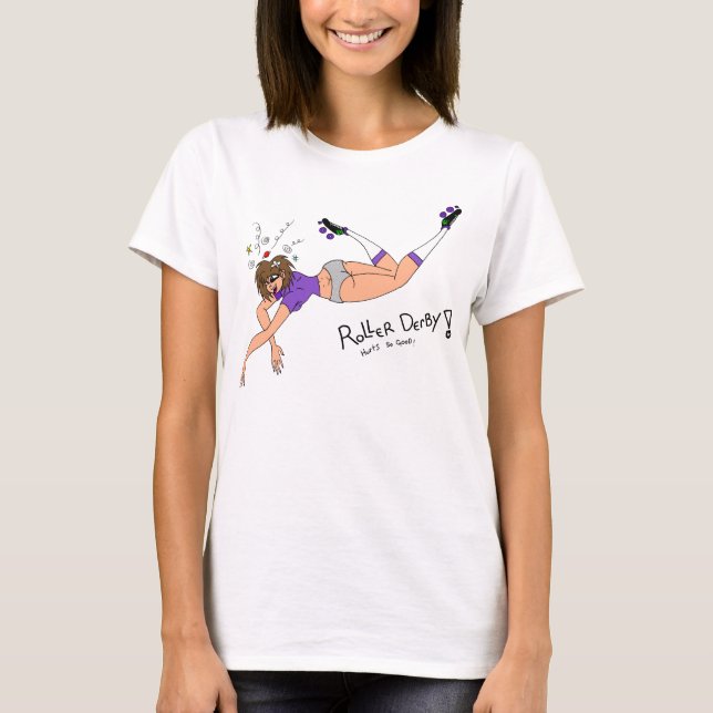 Camiseta Menina de Derby para baixo (Frente)