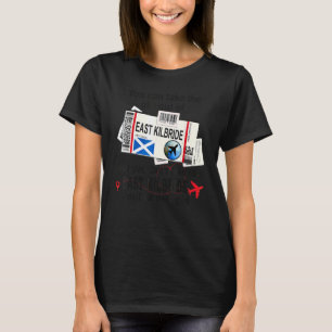 Camiseta Menina de East Kilbride Cartão de Embarque de Eas
