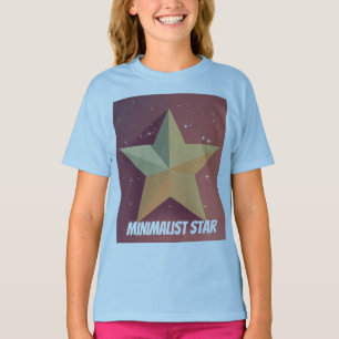Camiseta Menina de estrela minimalista