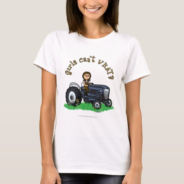 Camiseta Menina de Fábrica Azul Claro (Frente)