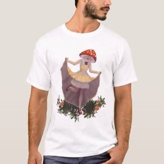 Camiseta Menina de fantasia de cogumelo