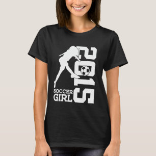 Camiseta Menina de Futebol 10º Aniversário Meninas Futebol