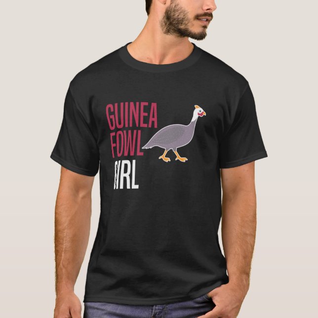 Camiseta Menina de Galinha de Angola (Frente)