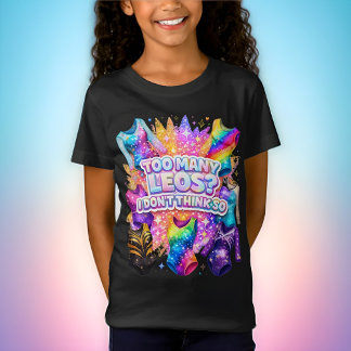 Camiseta Menina de Ginástica Muitos Leotardos? Eu Não Acho