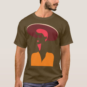 Camiseta Menina de hippie de Verão com arte de ponta