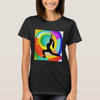 Camiseta Menina de ioga Saudação Solar Feminina Meditação C
