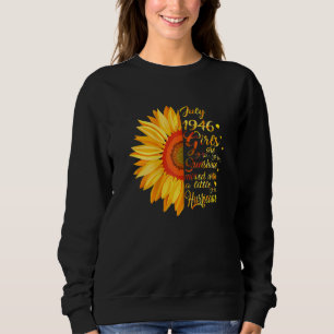 Camiseta Menina de julho de 1946 76 anos 76 anos