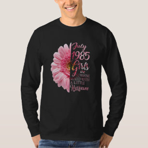 Camiseta Menina de julho de 1985 37 anos 37 anos