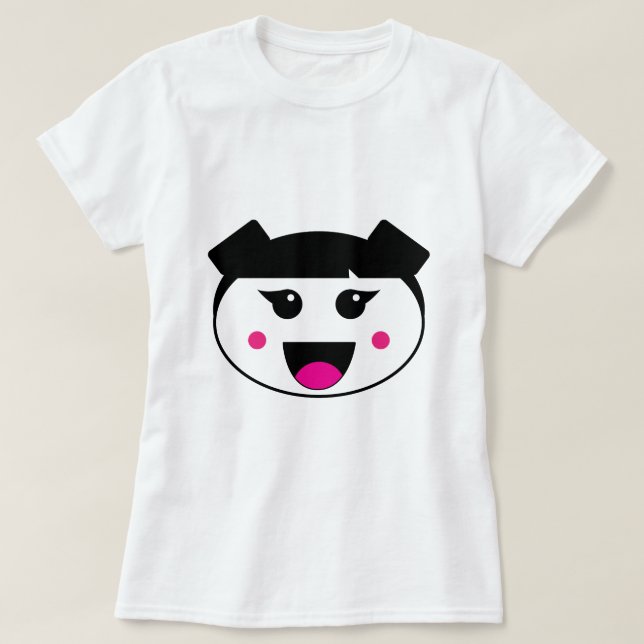Camiseta Menina de Kawii (Frente do Design)