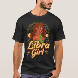 Camiseta Menina de Libra Astronomia Astrólogo Signo Zodíaco