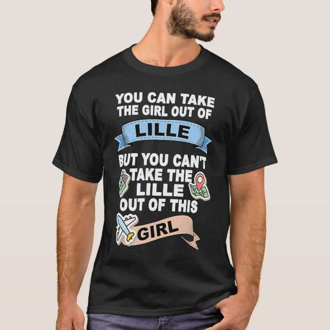 Camiseta Menina de Lille Relocation de Lille (Frente)