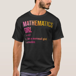 Camiseta Menina de Matemática Engraçada Dizendo Aquarela
