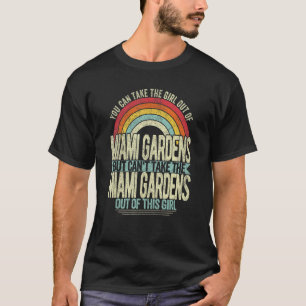 Camiseta Menina de Miami Gardens Cidade Natal Miami Gard
