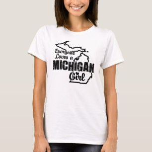 Camiseta Menina de Michigan