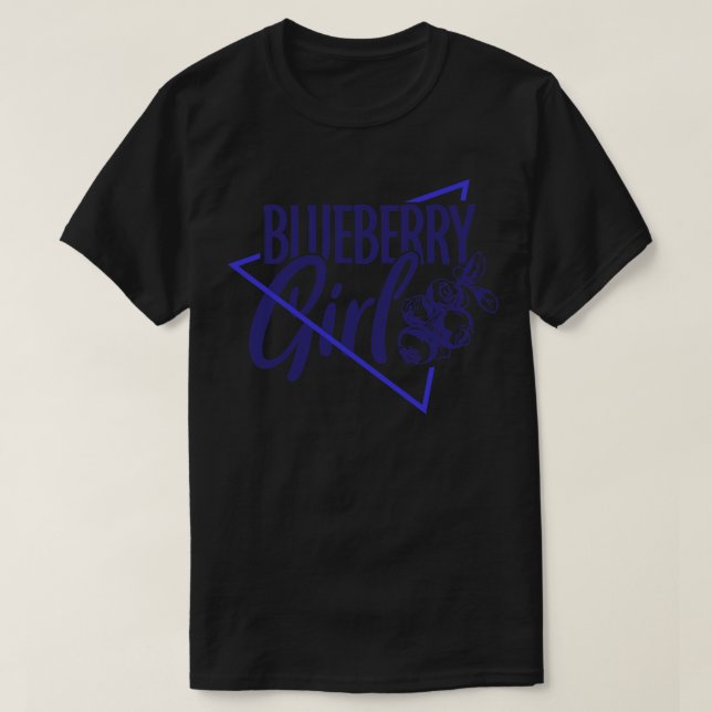 Camiseta Menina de mirtilo (Frente do Design)