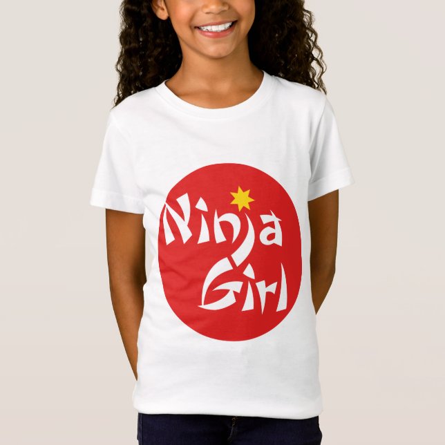Camiseta Menina de Ninja (Frente)