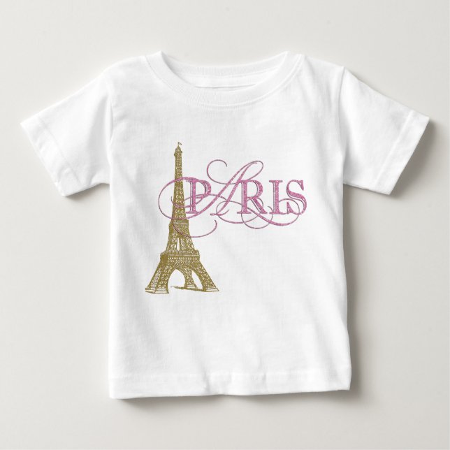 Camiseta Menina de Paris Baby (Frente)