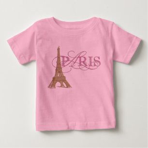 Camiseta Menina de Paris Bebê