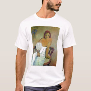 Camiseta Menina de Paul Gauguin   com fã, 1918