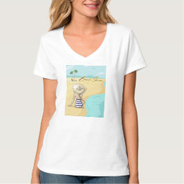 Camiseta menina de praia