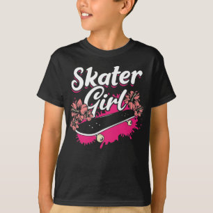 Camiseta Menina De Skate Com Amor