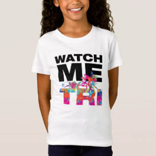 Camiseta Menina de triatlo esportivo rosa motivacional mode
