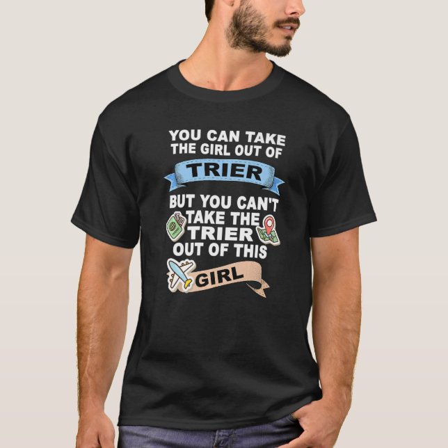 Camiseta Menina de Trier Relocation de Trier (Frente)
