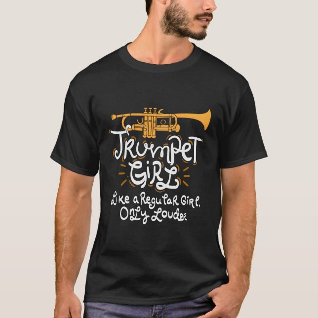 Camiseta Menina de Trompete (Frente)