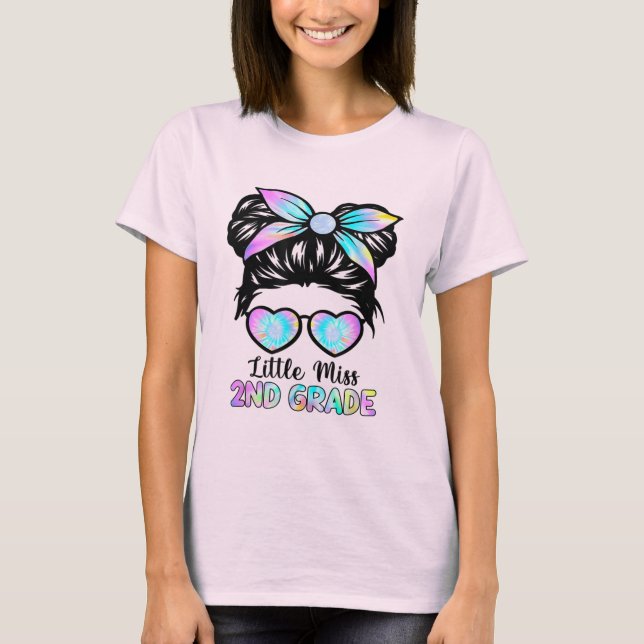 Camiseta Menina do 2º ano de volta ao segundo escolar G (Frente)