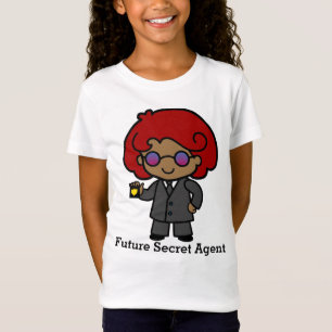 Camiseta Menina do Agente Secreto de Futuro