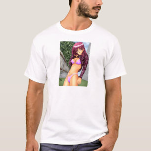Camiseta Menina do Anime do biquini