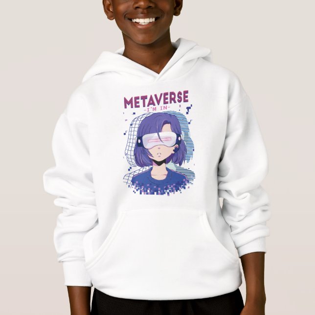 Camiseta Menina do anime óculos de realidade virtual Moleto (Frente)