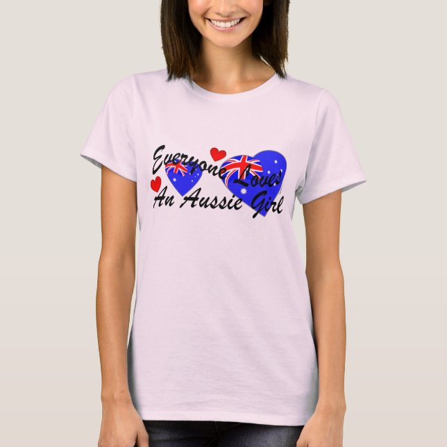Camiseta Menina do Aussie dos amores (Frente)